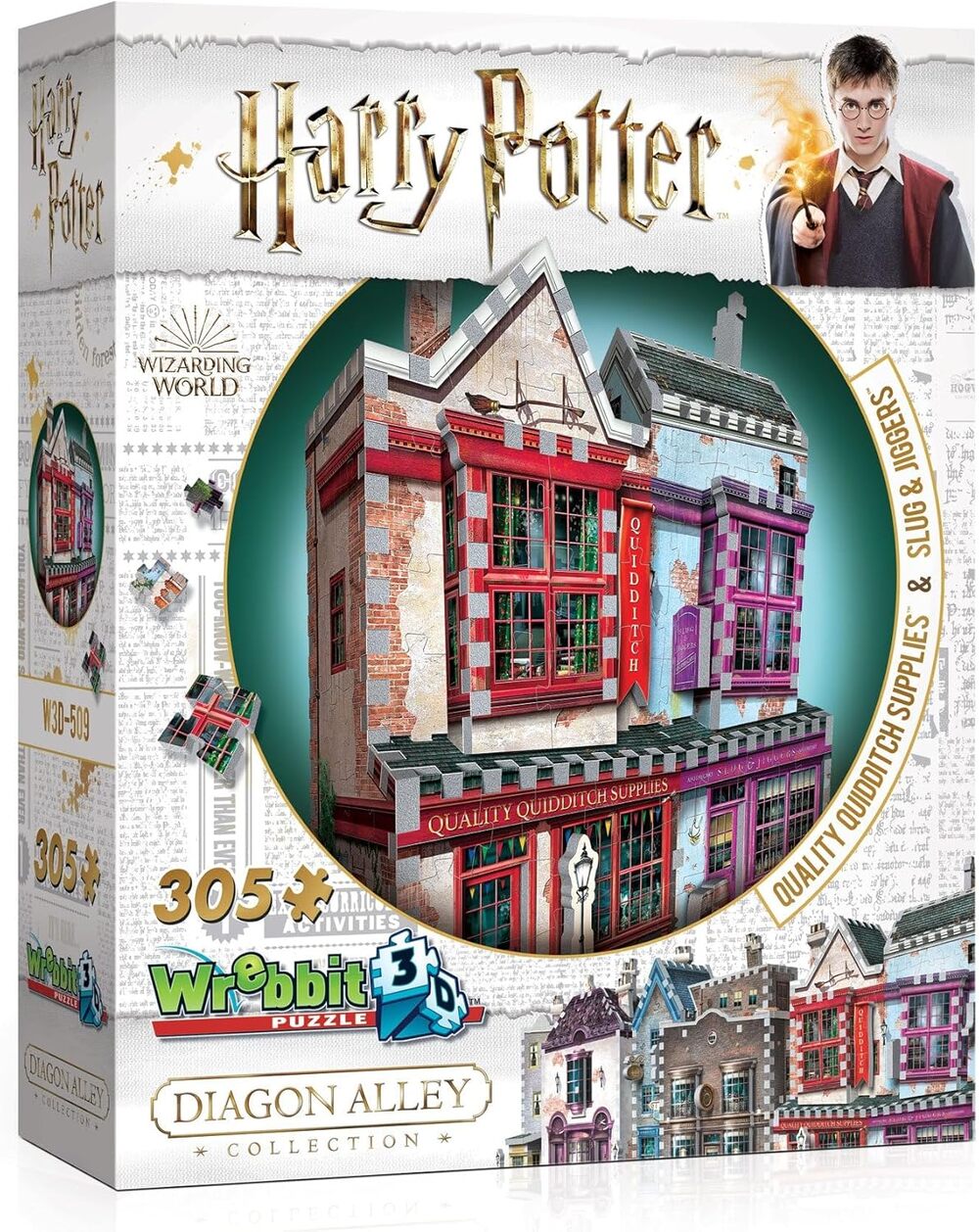 Wrebbit3D Harry Potter 3D Puzzle Quality Quidditch Supplies& Slug & Jiggers NWT